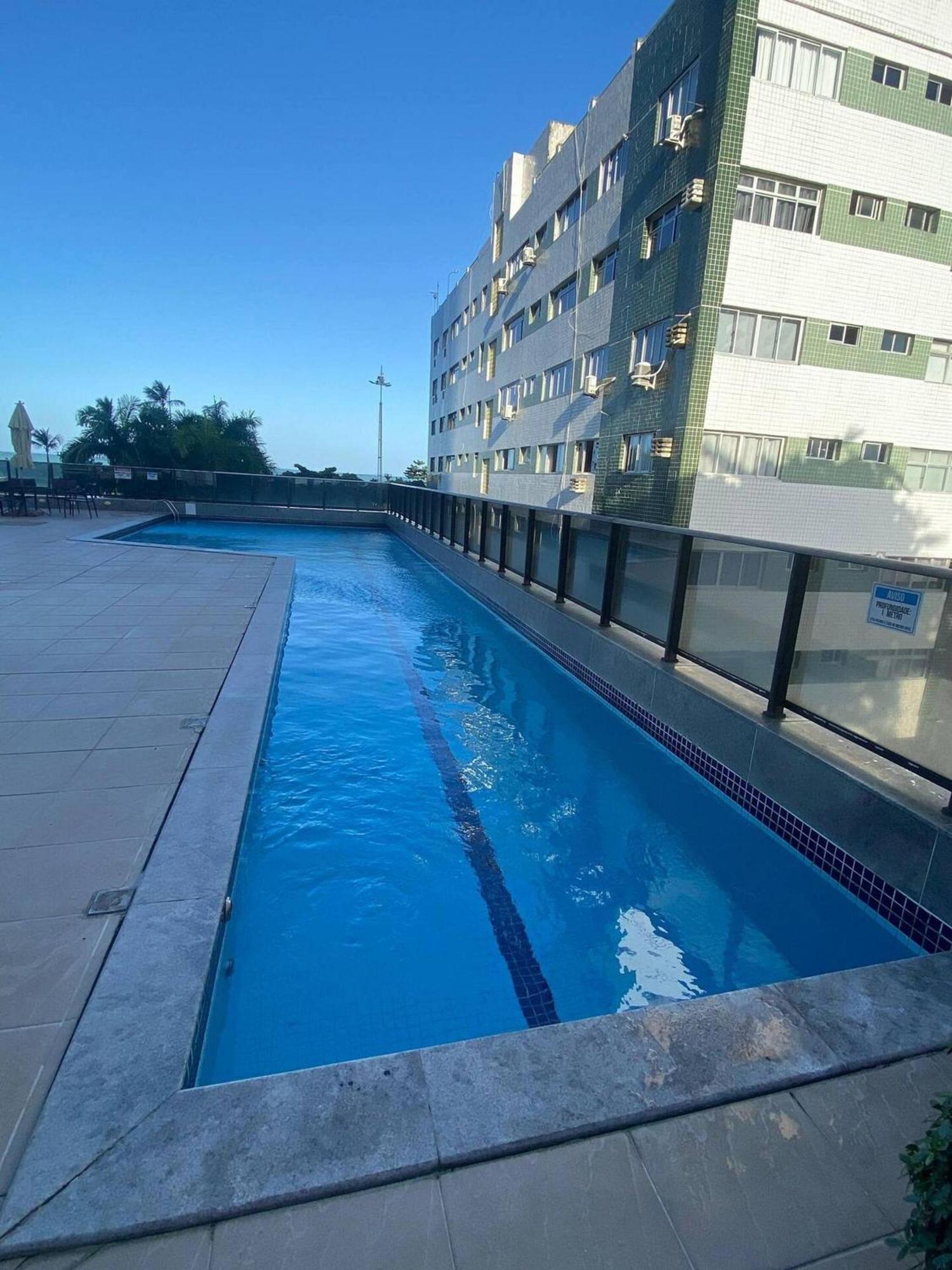 Apartamento Flat Beira Mar Academia Piscina Boa Viagem Recife - Com Cafe Da Manha Opcional Exterior foto